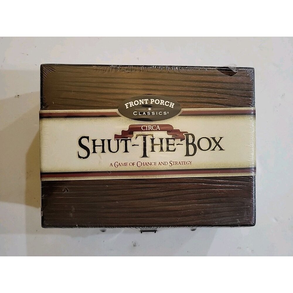 Front Porch Classics Circa Shut-The-Box, A Game of Chance & Strategy Ages 8+ NEW